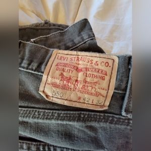 Levi’s 550 Utility Relaxed Fit Black Denim 42x32